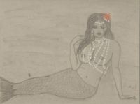 Coral and pearls mermaid